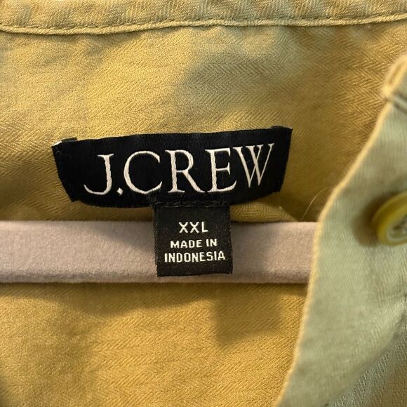 J.Crew Olive Green 100% Cotton Top Size XXL - Picture 2 of 6